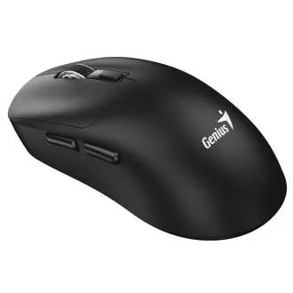Genius NX-8260S BT, miška, brezžična, optična, 2400 DPI, 6 gumbov, tiha, polnilna, Copilot, Bluetooth   2,4 GHz, črna