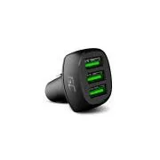 Green Cell PowerRide 54 W, avtomobilski polnilnik s 3 USB-priključki po 18 W in tehnologijo hitrega polnjenja Ultra Charge