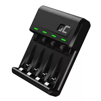 Green Cell VitalCharger za baterije AA AAA R6 R03 Ni-MH z vrati Micro USB in USB-C Green Cell VitalCharger za baterije AA AAA R6 R03 Ni-MH z vrati Micro USB in USB-C
