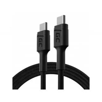 Green Cell kabel GC PowerStream USB-C – USB-C, 120 cm, s podporo Power Delivery (60 W), 480 Mbps, Ultra Charge, QC 3.0 Green Cell kabel GC PowerStream USB-C – USB-C, 120 cm, s podporo Power Delivery (60 W), 480 Mbps, Ultra Charge, QC 3.0