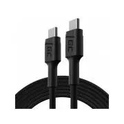 Green Cell Cable GC PowerStream USB-C - USB-C 200 cm z zmogljivostjo Power Delivery (60 W), 480 Mb/s, Ultra Charge, QC 3.0