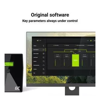 Green Cell UPS za rack RTII 3000VA 2700W z LCD zaslonom
