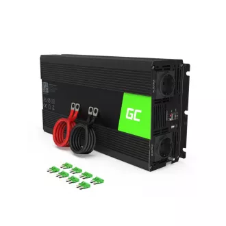 Električni pretvornik Green Cell 12V do 230V 1500W/3000W Čisti sinusni val Električni pretvornik Green Cell 12V do 230V 1500W/3000W Čisti sinusni val