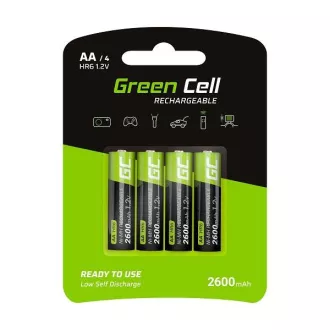 Zelene celice za polnjenje 4x AA R6 2600mAh