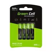 Zelene celice za polnjenje 4x AAA HR03 800mAh