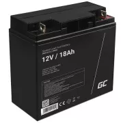 Green Cell AGM VRLA 12V 18Ah baterija brez vzdrževanja za kosilnico, skuter, čoln, invalidski voziček