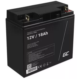 Green Cell AGM VRLA 12V 18Ah baterija brez vzdrževanja za kosilnico, skuter, čoln, invalidski voziček