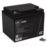 Green Cell AGM VRLA 12V 44Ah baterija brez vzdrževanja za kosilnico, skuter, čoln, invalidski voziček