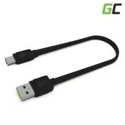 Zelena celica Mat USB-C tipa C 25 cm kabel za hitro polnjenje, Ultra Charge, Quick Charge 3.0