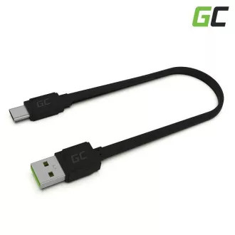 Zelena celica Mat USB-C tipa C 25 cm kabel za hitro polnjenje, Ultra Charge, Quick Charge 3.0