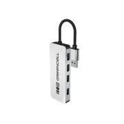 Green Cell USB-A 4-v-1 HUB (4×USB 3.0) - hitrost prenosa 5 Gb/s, aluminijasto ohišje