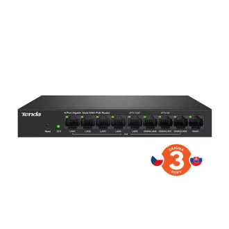 Tenda G0-8G-PoE - Gigabitni usmerjevalnik PoE , 9x RJ45, MultiWAN, 8x PoE 802.3af/at, 10/100/1000Mbps Tenda G0-8G-PoE - Gigabitni usmerjevalnik PoE , 9x RJ45, MultiWAN, 8x PoE 802.3af/at, 10/100/1000Mbps