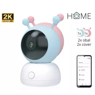 iGET HOME Camera CS2 Baby - brezžična otroška kamera 2K, 2 ovitka v paketu, zaznavanje joka