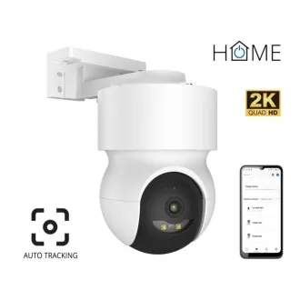 iGET HOME kamera CS8 White - Brezžična zunanja kamera 2K, samodejno sledenje, zaščita IP65, zvok