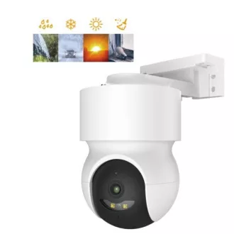 iGET HOME kamera CS8 White - Brezžična zunanja kamera 2K, samodejno sledenje, zaščita IP65, zvok