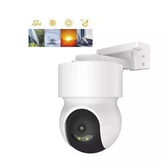 iGET HOME kamera CS8 White - Brezžična zunanja kamera 2K, samodejno sledenje, zaščita IP65, zvok