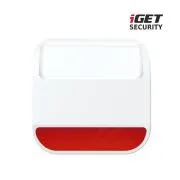 iGET SECURITY MP11 – Brezžična zunanja sirena za alarmni sistem iGET SECURITY M6, napajanje z baterijami ali napajalnikom