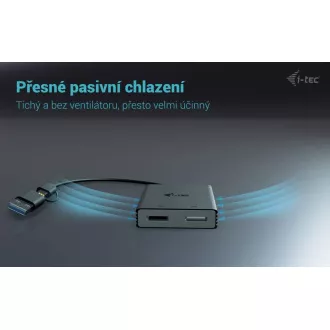 I-Tec USB-A/USB-C dvojni video adapter 4K DP