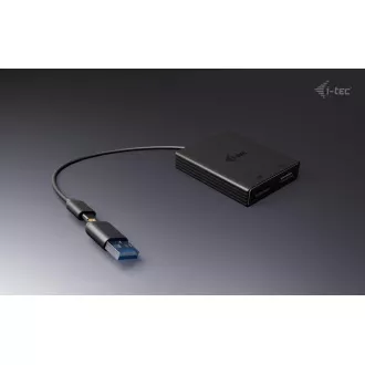 I-Tec USB-A/USB-C dvojni video adapter 4K DP