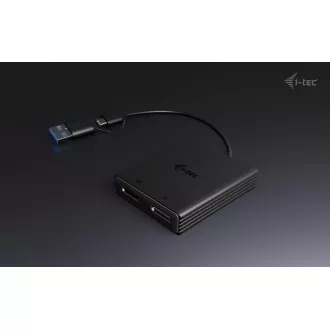 I-Tec USB-A/USB-C dvojni video adapter 4K DP
