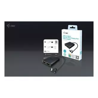 I-Tec USB-A/USB-C dvojni video adapter 4K DP