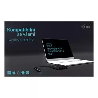 I-Tec USB-A/USB-C dvojni video adapter 4K DP