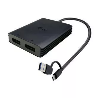 I-Tec USB-A/USB-C dvojni video adapter 4K DP
