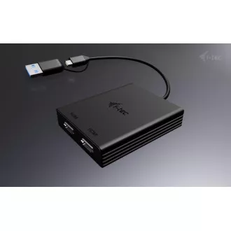 I-Tec USB-A/USB-C Dvojni video adapter 4K HDMI