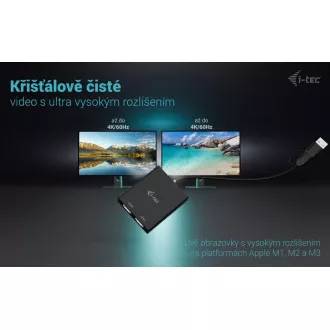 I-Tec USB-A/USB-C Dvojni video adapter 4K HDMI