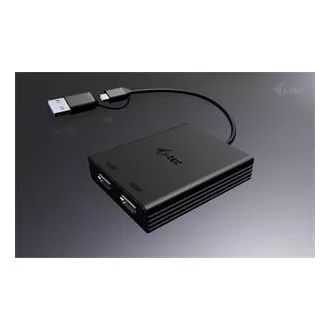 I-Tec USB-A/USB-C Dvojni video adapter 4K HDMI