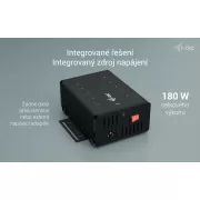 I-tec USB-C/USB-A Metal Charging Data HUB, 15 W na vrata, 10x USB-C, 180 W