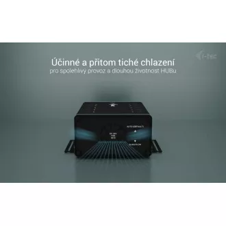 I-tec USB-C/USB-A Metal Charging Data HUB, 15 W na vrata, 10x USB-C, 180 W