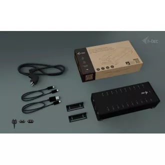 I-tec USB-C/USB-A Metal Charging Data HUB, 15W na vrata, 20x USB-C, 360W