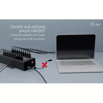 I-tec USB-C/USB-A Metal Charging Data HUB, 15W na vrata, 20x USB-C, 360W