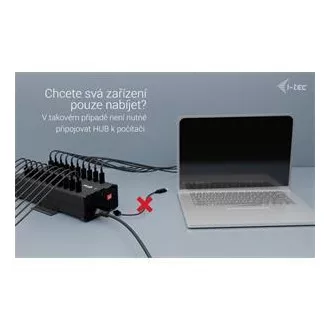 I-tec USB-C/USB-A Metal Charging Data HUB, 15W na vrata, 20x USB-C, 360W