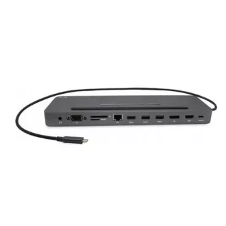 I-tec USB-C kovinska ergonomska 4K 3x zaslonska priklopna postaja s Power Delivery 85W   i-tec univerzalni polnilec 100W (paket