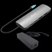 Priključna postaja I-tec USB-C Metal Nano 2x HDMI, PD 100W   polnilec 100W (paket)