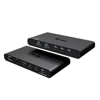 i-tec KVM priklopna postaja HDMI za 2 gostitelja, Power Delivery 2x 100W