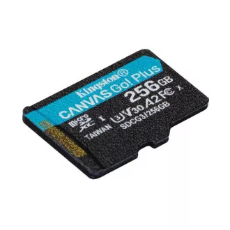 KINGSTON 256GB microSDXC Canvas Go Plus Gen4 200MB/s A2 U3 V30 Kartica brez adapterja
