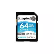 KINGSTON 64 GB SDXC Canvas Go Plus Gen4 200 MB/s C10 UHS-I U3 V30