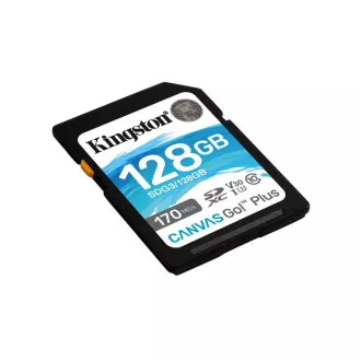 KINGSTON 128 GB SDXC Canvas Go Plus Gen4 200 MB/s C10 UHS-I U3 V30