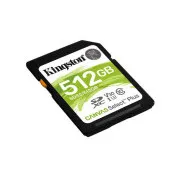 KINGSTON 512 GB SDXC 150 MB/s za branje, hitrostni razred UHS-I, U3, V30 Gen3