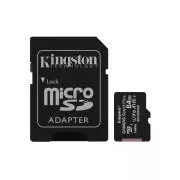KINGSTON 64 GB microSDXC CANVAS Plus pomnilniška kartica, 100 MB/s branje, hitrostni razred UHS-I, U1, V10, A1 (64 GB)