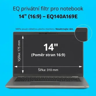 Kensington EQ zasebni filter za prenosni računalnik 14'' 16:9 Kensington EQ zasebni filter za prenosni računalnik 14'' 16:9