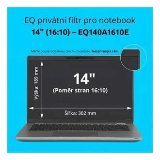 Kensington EQ zasebni filter za prenosni računalnik 14'' 16:10