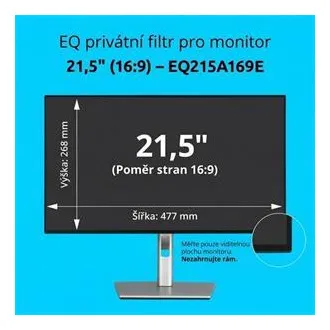 Zasebni filter Kensington EQ za 21,5'' 16:9 monitor Zasebni filter Kensington EQ za 21,5'' 16:9 monitor