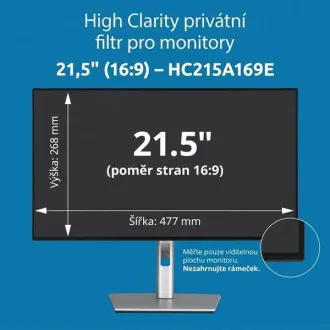 Kensington High Clarity zasebni filter za 21,5-palčni monitor v razmerju 16:9 Kensington High Clarity zasebni filter za 21,5-palčni monitor v razmerju 16:9