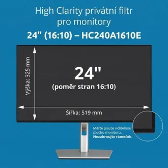 Kensington High Clarity zasebni filter za 24-palčni monitor v razmerju 16:10 Kensington High Clarity zasebni filter za 24-palčni monitor v razmerju 16:10