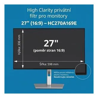 Kensington High Clarity zasebni filter za 27-palčni monitor v razmerju 16:9 Kensington High Clarity zasebni filter za 27-palčni monitor v razmerju 16:9