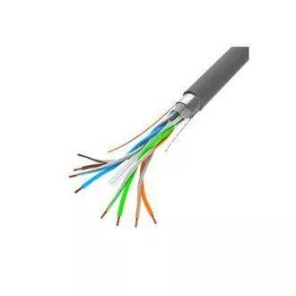 LANBERG FTP kabel CAT.6, Cu, dolžina 305 m, siv, CPR   Fluke pass, PVC